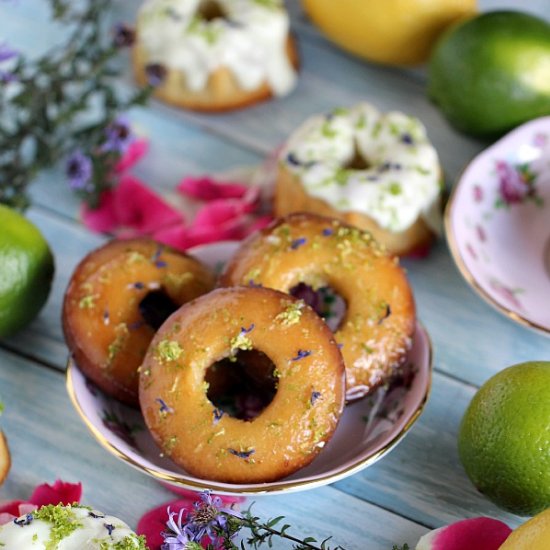 Lemon Lime Bundt Cakes & Donuts