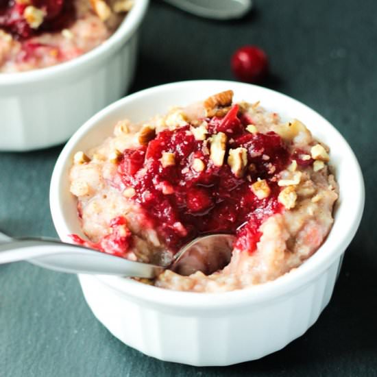 Creamy Cranberry Oatmeal