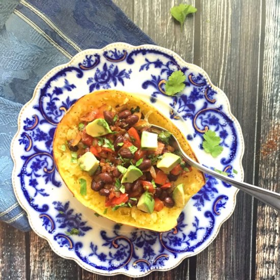 Taco-Topped Spaghetti Squash Bowls