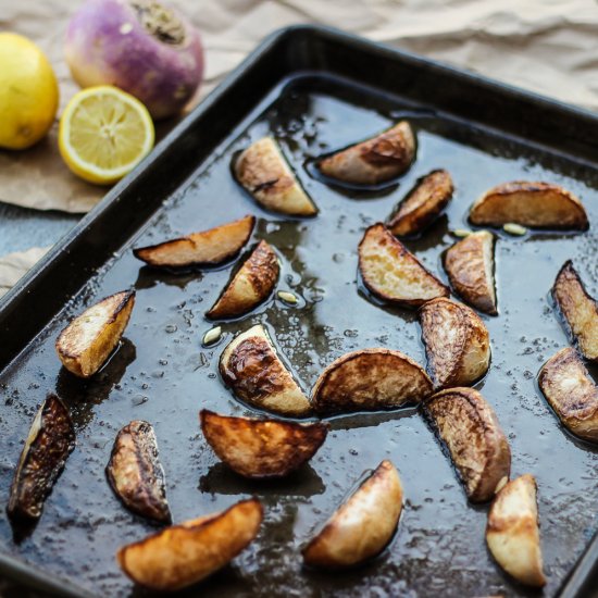 Easy Roasted Turnips w/ Lemon