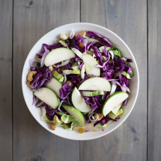 Apple Slaw with Orange Ginger Dress