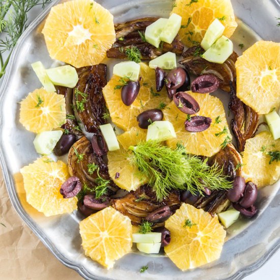 Roasted Fennel Orange Salad