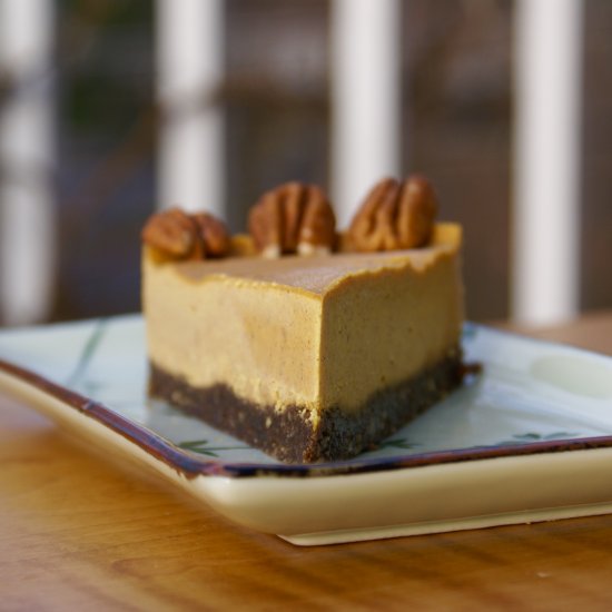 Raw Pumpkin Cheesecake