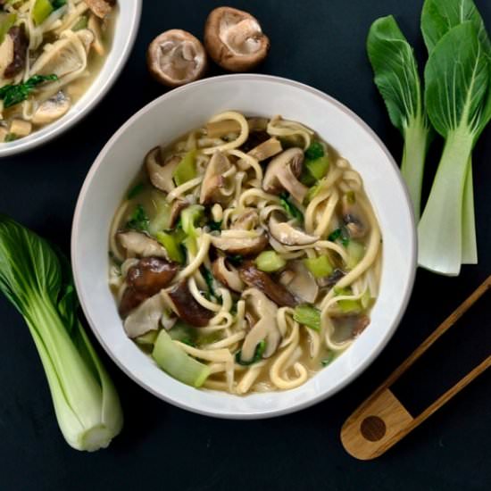 Shiitake Miso Noodle Bowl