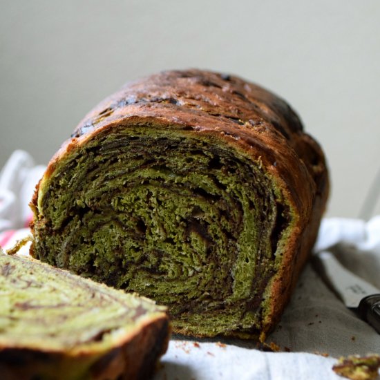 Matcha & Azuki Puffed Brioche