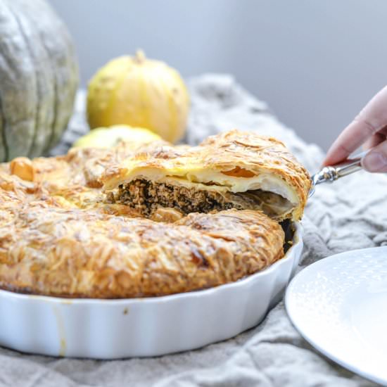 Thanksgiving Leftover Turkey Pie