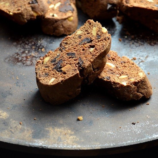 Chocolate Hazelnut Biscotti