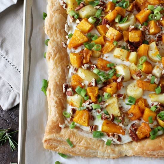 Butternut Squash & Parsnip Tart