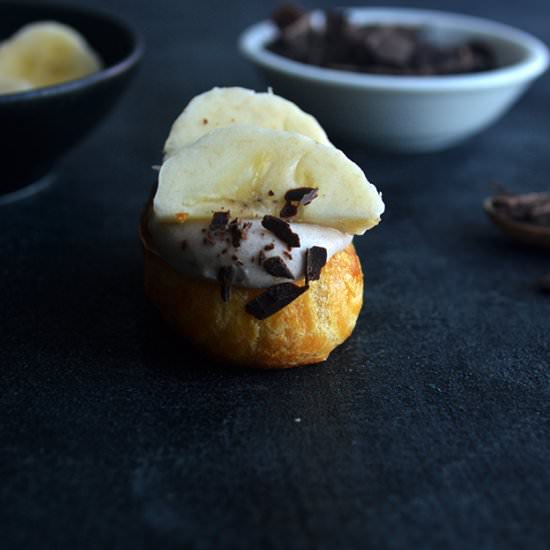 Mini Banoffee Eclairs