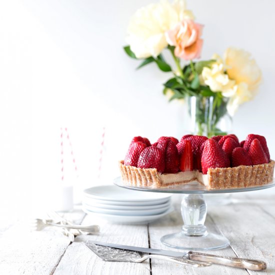 Raw Strawberry Tart