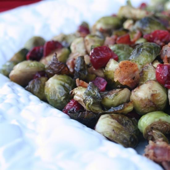 Bacon, Cranberry Brussel Sprouts