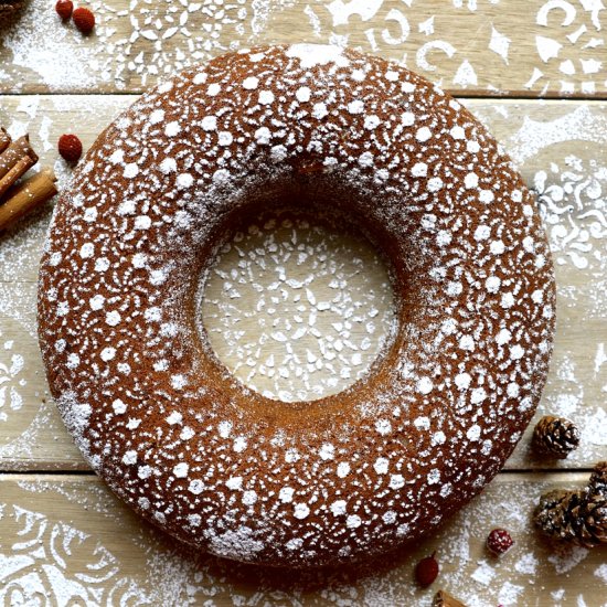 Spiced gingerbread bundt cake