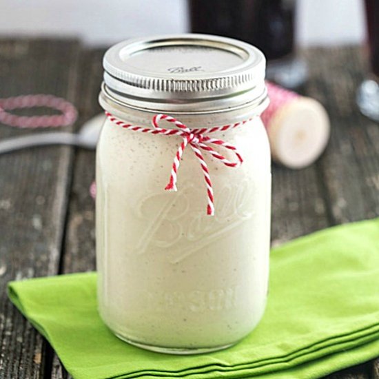 Homemade Eggnog Coffee Creamer