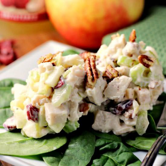 Turkey, Apple, Cranberry and Pecan Salad