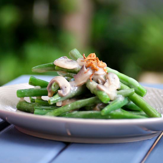 Healthy Green Bean Casserole