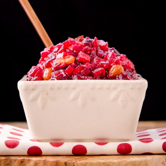 Apple Cranberry Chutney