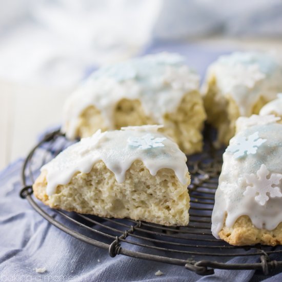 Frosted Vanilla Cookie Scones