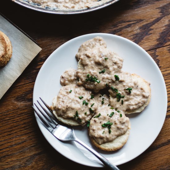 Savory Biscuits and Gravy