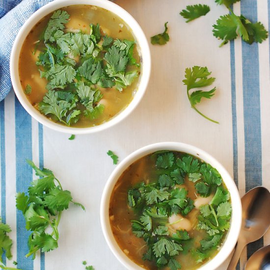 Crock Pot Chicken Green Chile Soup