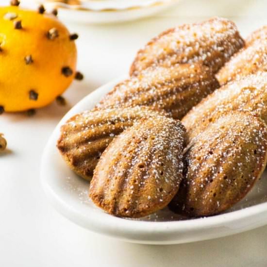 Orange Spice Madeleines