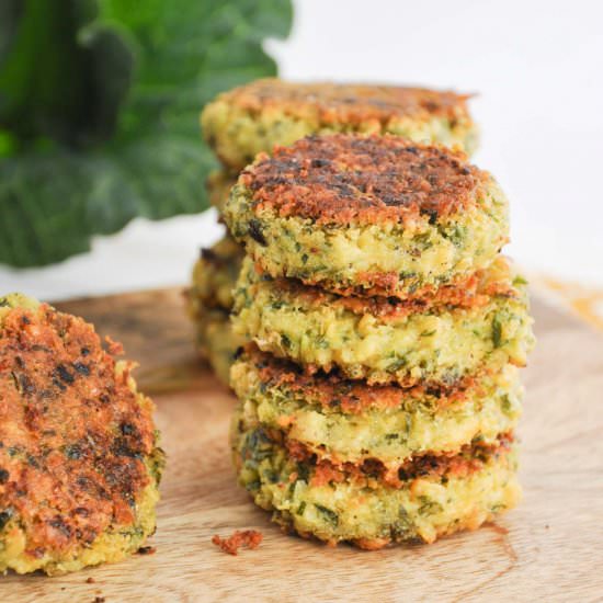 Falafel with Collard Greens