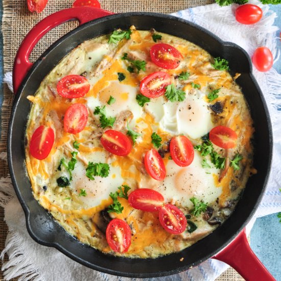 Swiss Skillet-Baked Eggs