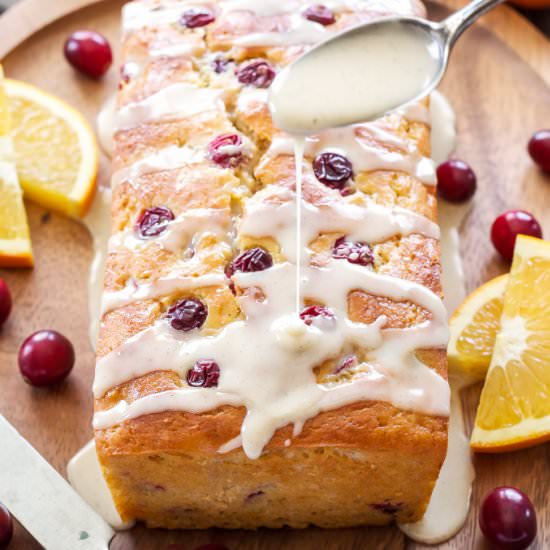 Cranberry Orange Yogurt Cake