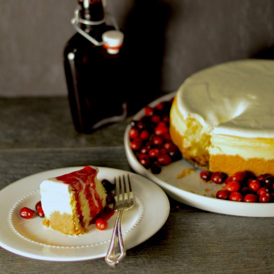 Cranberry Cordial Cheesecake