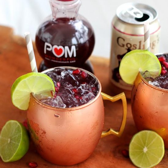 Pomegranate Moscow Mules