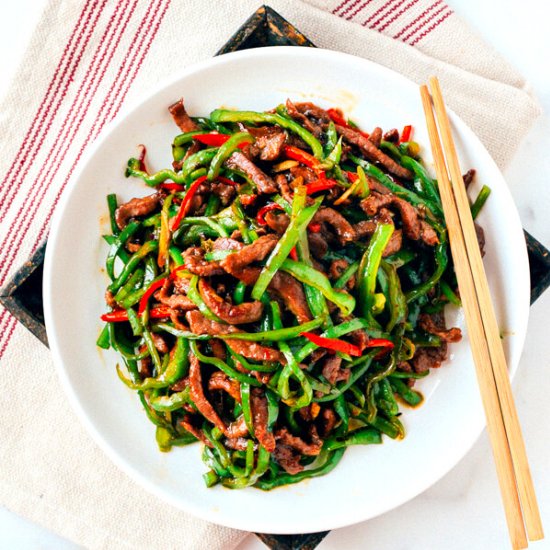 Beef and Hot Pepper Stir-Fry