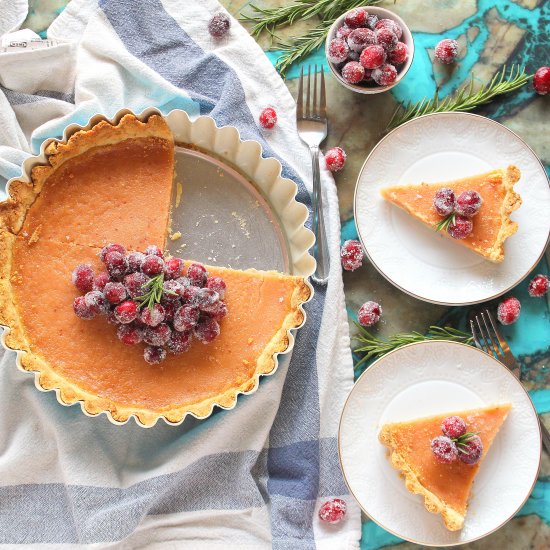 Cranberry Curd Tart