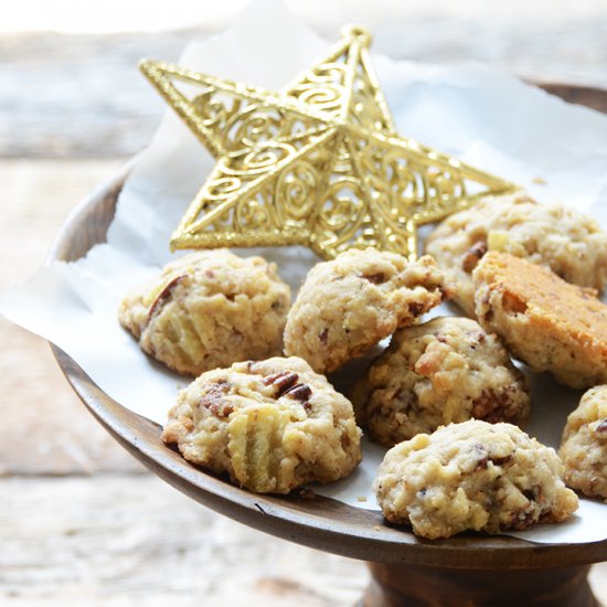 Maple Pecan Potato Chip Shortbread