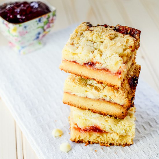 White Chocolate Raspberry Bars