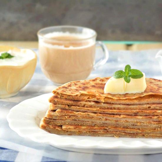 Onion and Besan ka Paratha