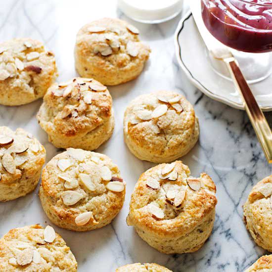 Eggnog and Almond Scones