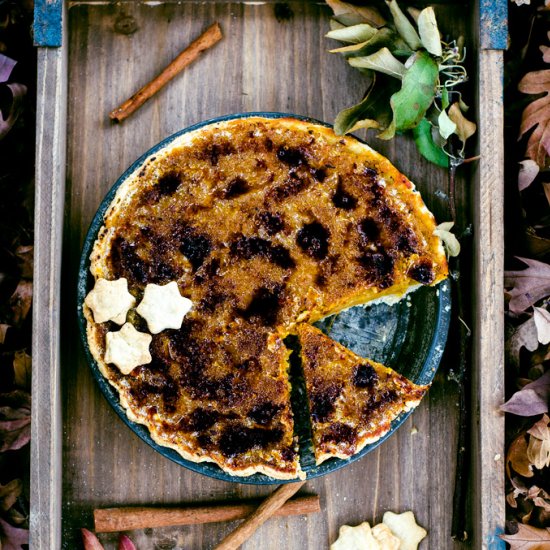 Bruleed Butternut Squash Pie