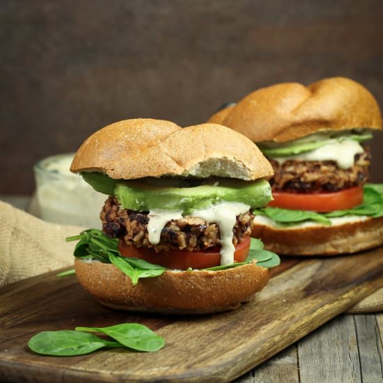 Cajun Red Beans and Rice Burgers