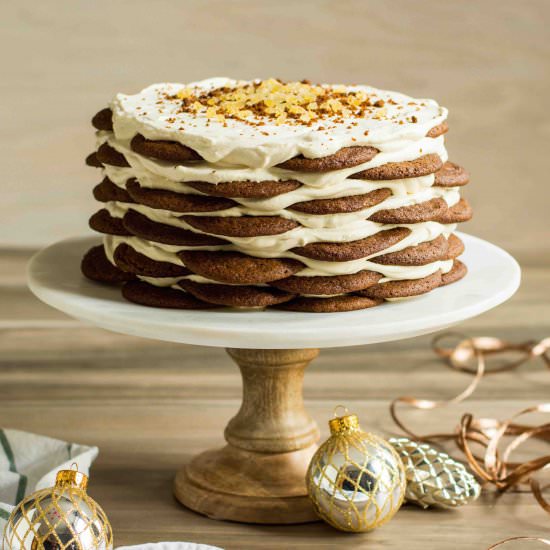 Gingersnap Icebox Cake