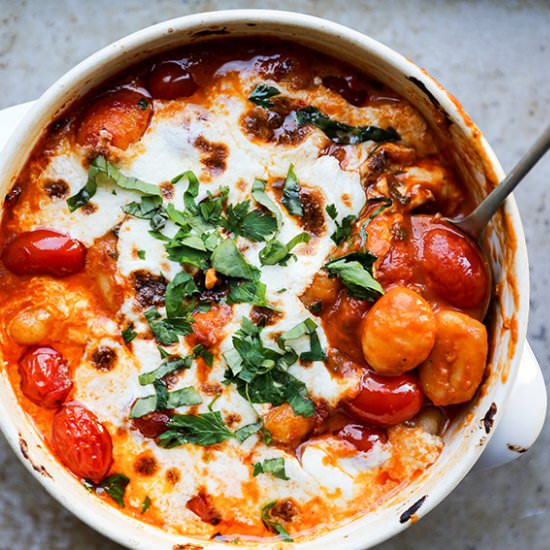 Baked Gnocchi with Mozzarella