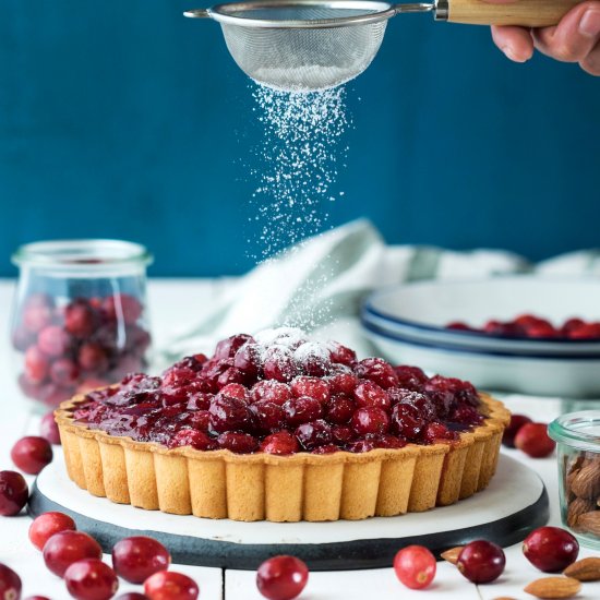 Cranberry Tart with Almond Cream