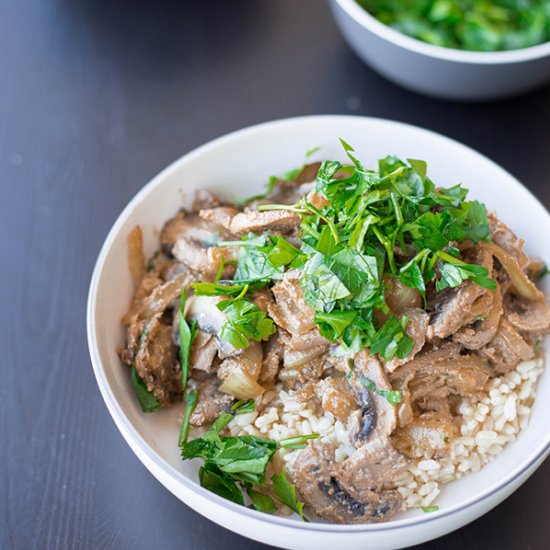 Mushroom Stroganoff