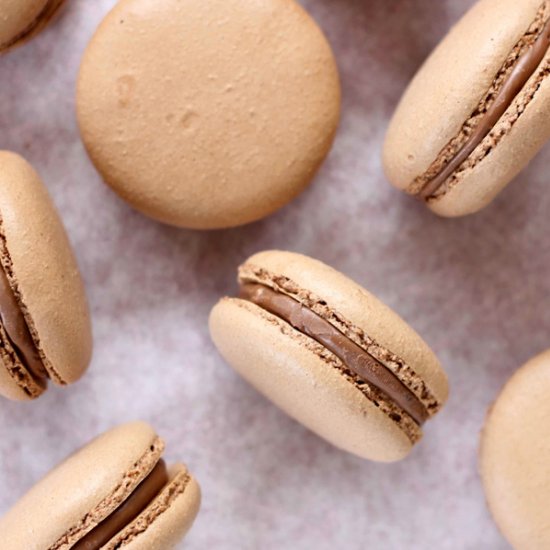 Chocolate Hazelnut Macarons