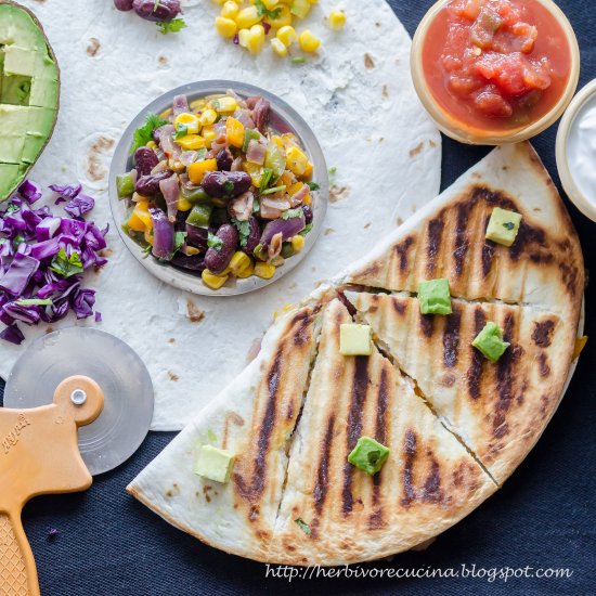 Vegetarian Bean Quesadilla