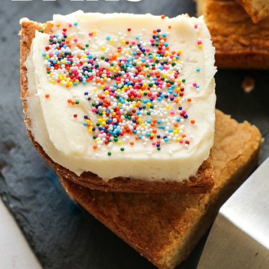 Frosted Sugar Cookie Bars