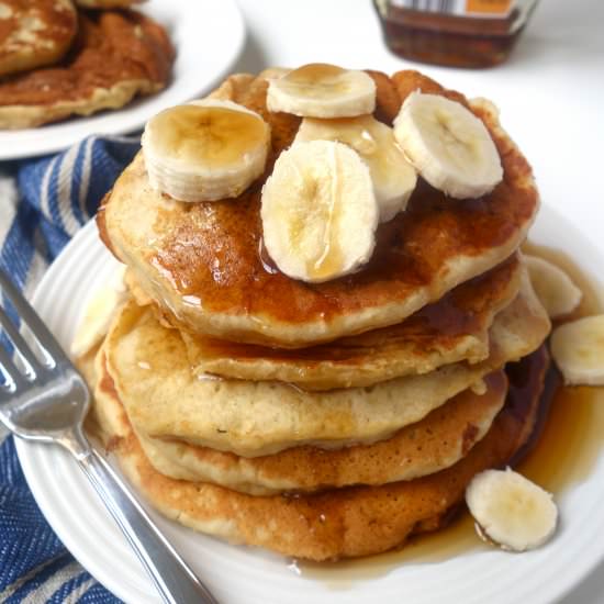 Banana Wholemeal Pancakes