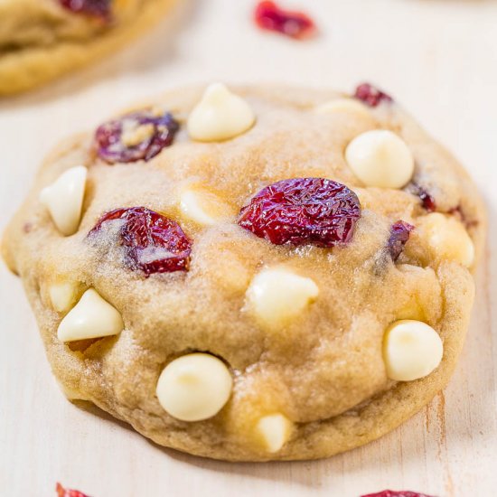 Cranberry White Choc Chip Cookies