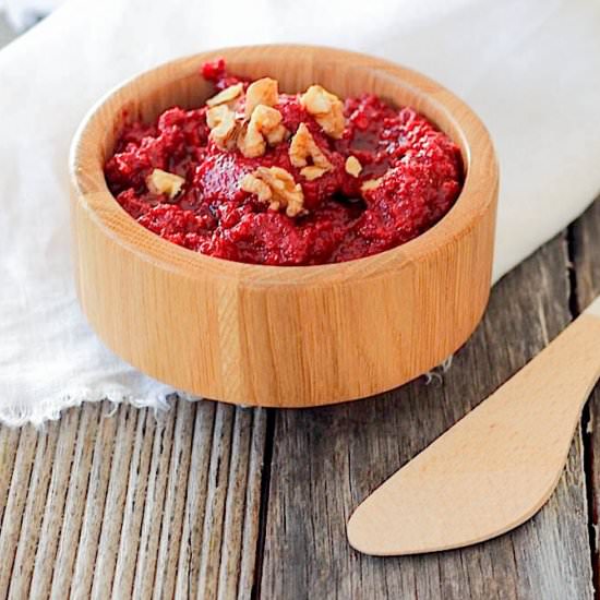 Beetroot Walnut Honey Spread