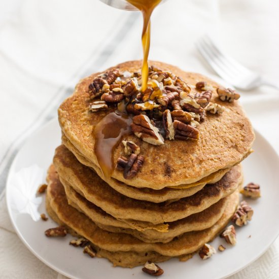 Vegan Pecan Pie Pancakes