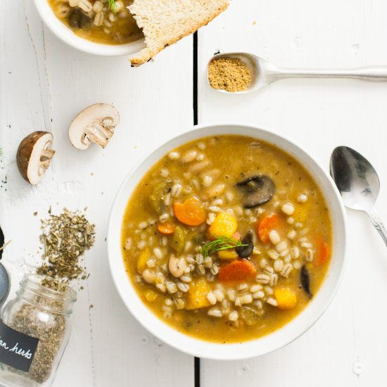 Butternut & Barley Winter Soup