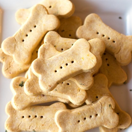 Peanut Butter Pumpkin Dog Treats